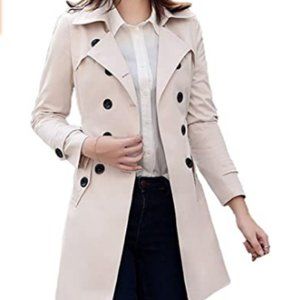 Women's Double Breasted Trench Coat